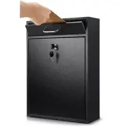 Locking Mailbox with Key for Outdoor 16.2 x 11.2 x 4.7 Inches Large Wall Moun...