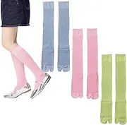 [LERTREE] Summer Thin Breathable Love Heart Stocking Casual Tabi Split Toe Calf Socks for Women