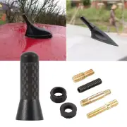 1Pc 3.5cm Black Carbon Fiber Stubby Short Auto Car Aerial Ariel Antenna w/ Screw (for: Kia)