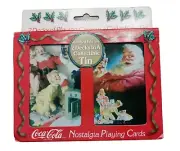 1996 Coca-Cola Limited Edition Nostalgic Cards and Tin w/2 decks of cards