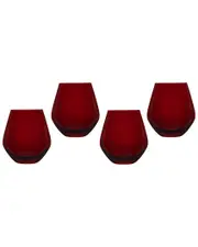 Godinger Meridian Stemless Red Wine Glasses (Set Of 4) NoSize