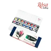 Watercolor Paint Set Metal Case Artist Professional CLASSIC ROSA Gallery 14 pans