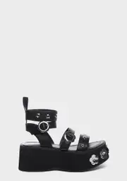 [Koi Footwear] Fuzzy Logic Flatform Sandals