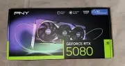 PNY GeForce RTX 5080 OC 16GB ARGB Overclocked Triple Fan Graphics Card GPU