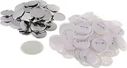 Vaveren 100x DIY Badges Making Supplies,Button Pin Badges Button Maker Supplies Parts for Maker Machine Gifts, S