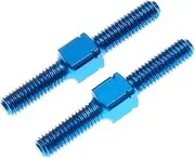 Perfeclan 2Pcs RC Car Turnbuckle Shaft RC Accessory,Easy to Install,Upgrade Sturdy Aluminum Alloy Replacement for 54248 Hobby Model Car