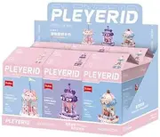 Sluban Carousel Building Kit Toy, 3 Designs, Pink/Purple/Blue, 8-15.5 cm Height, with Animal Figures, Pleyerid, M38-P8027