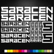 Fits Saracen Vinyl Stickers Sheet Bike Frame Cycling Bicycle Mtb Road