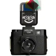 Holga 120N Medium Format Analog Film Camera (Black) 120 N with Flash