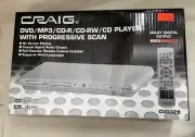 Craig CVD-329 Progressive Scan DVD/CD Player (Silver) New Old Stock