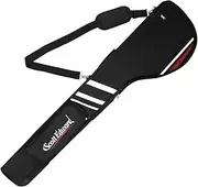 Scott Edward Foldable Golf Club Carry Bag, Portable Sunday Pencil Bag, Lightweight Waterproof Training Case, Holds 7-12 Clubs