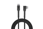Bonelk Long-Life Easy Grip 3m Male USB-C Cable Right Angle Charger 100W Black
