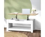 Oikiture Coffee Table Lift Up Top Modern Tables Hidden Storage Shelf Display