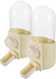 Happyyami 2pcs Bird Water Feeder: Parrot Bottle Pigeon Waterer Small Pet Water Dispenser Automatic Watering Device for Parakeet Quail Chicken Pet Bird Cage Accessories