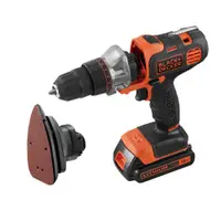 在飛比找蝦皮商城優惠-BLACK+DECKER 18V 可換頭惡魔機+磨砂頭套裝 