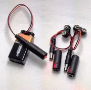 3 pcs MEL-PR1 & 9V clips Micro Effects Light Pure Red LED Scenery Decoration