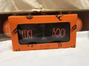 New Rae Dunn Halloween Mini Cauldron Orange Eek & Boo Salt And Pepper Shakers