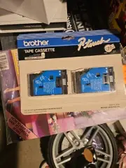 Brother P-touch 1/2" 12mm Black on Clear TC-10 Tape Cassette Factory