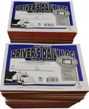 Lot of 50 JJ Keller 8555 Triplicate Copy Driver's Daily Log Book Carbonless