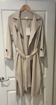 Witchery Camel Knitted Trench - Size Small - With Tags. Never Worn.