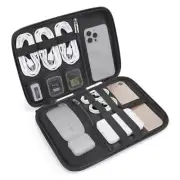 Electronics Organizer Travel Case, Cord Organizer Travel Bag for Black