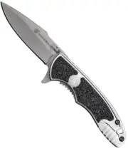 Smith & Wesson Victory Flipper Knife 2.75" Bead Blast Plain Blade 1084306