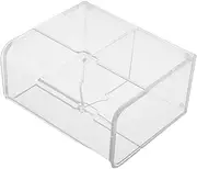 Box Clear Acrylic Card Organizer Box Transparent Storage Case for Story Cards Flashcards Stylish Design for Easy Identification and Access