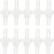 10Pcs Hose Barb Bulkhead Fitting Union Adapter Plastic Straight Connector for Ga