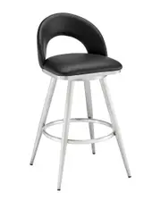 Armen Living Lottech Swivel Counter Stool