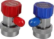 DRESSOOS 1 Pair Quick Couplers for Conditioning Adapter Fittings Durable Easy to Use Compatible with Various Systems Efficient Maintenance Tool