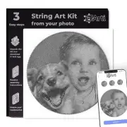 Valentines Day Gift Idea DIY Personalized String Art Kit -Turn Any Photo into...