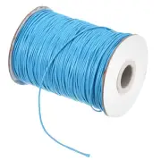 Sky Blue 1mm Waxed Cord 175 Yard Wax Bead Thread String for Jewelry Making