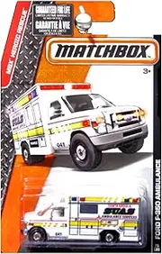 Matchbox 2016 Heroic Rescue Ford F-350 F350 Santa Ursula Ambulance White