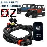 6' Pulse Power Busbar Plug Wire Harness Bumper Light On/Off Rocker Switch XP ADV