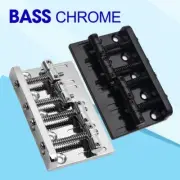 Bass Bridge for 4-String Electric Bass for Fender Jazz or Precision Bass Chrome