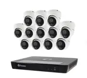 Swann 4K 16-Channel 12-Dome Camera Pro Series 2TB PoE Cat5 NVR Security System