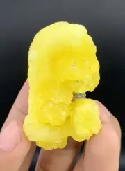 34 Gram. Very Beautiful Damaged Free High Luster Yellow Natural Brucite Crystal