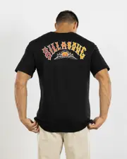[Billabong] Billabong Men's Throwback Regular T-Shirt in Black Size Medium M Black
