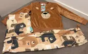 BNWT Peter Alexander Brown Bear Winter Pj Set - SIZE 4 Kids