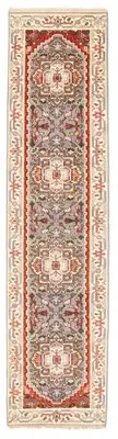 Vintage Hand-knotted Runner Rug 2'6" x 10'6" Traditional Wool Carpet