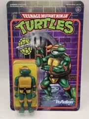 Super7 Michelangelo Reaction Teenage Mutant Ninja Turtles Figure Unpunched New