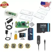 Raspberry Pi Zero W Complete Starter Kit - Clear Case & 7 Essential Accessories