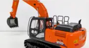 HITACHI ZAXIS210-6A 1/50 Excavator Model w/ Skeleton Bucket Diecast Japan