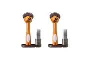 2x 3pc Vigar Pets Club Dog Sink Caddy Dish Brush Scourer w Tray Cleaner Set