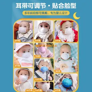 桃園發貨嬰幼兒口罩0-6月寶寶新生嬰兒口罩0-3歲兒童口罩3d立體卡通口罩一次性防舔口罩