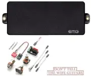 EMG 81-8H BLACK 8 STRING ACTIVE HUMBUCKER VERSION GUITAR PICKUP POTS & WIRING