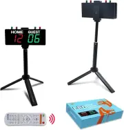 Battery Powered Scoreboard Clock Timer with Buttons, Portable Digital Scoreboard