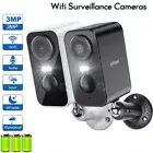 2K Wireless WIFI Security Camera CCTV Outdoor Home Night Vision Battery Powered