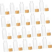 ERINGOGO 50Pcs Mini Essential Oil Bottles Transparent Liquid Packaging for Travel Outdoor Cosmetics Lightweight Stylish Container for Perfumes Liquids