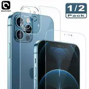 For iPhone 13 12 Pro Max Front+Back+Camera Lens Tempered Glass Screen Protector